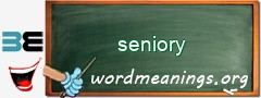 WordMeaning blackboard for seniory